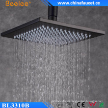 Cuarto de baño lluvia 10 pulgadas negro pintado ducha inoxidable de la mezcla